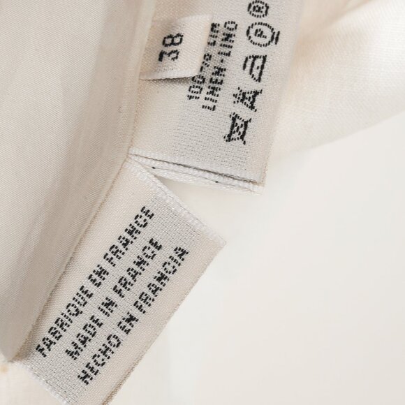 Hermes Vintage White Linen Sailor-Inspired Pant - Picture 9 of 10